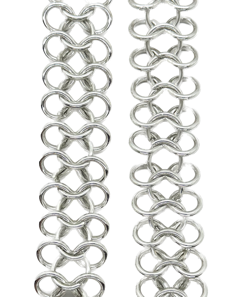 Cadena aluminio plata N°2 x 1mt 