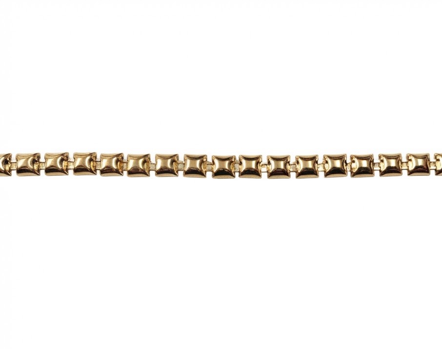 Cadena fundición dorado N°5 x 1mt