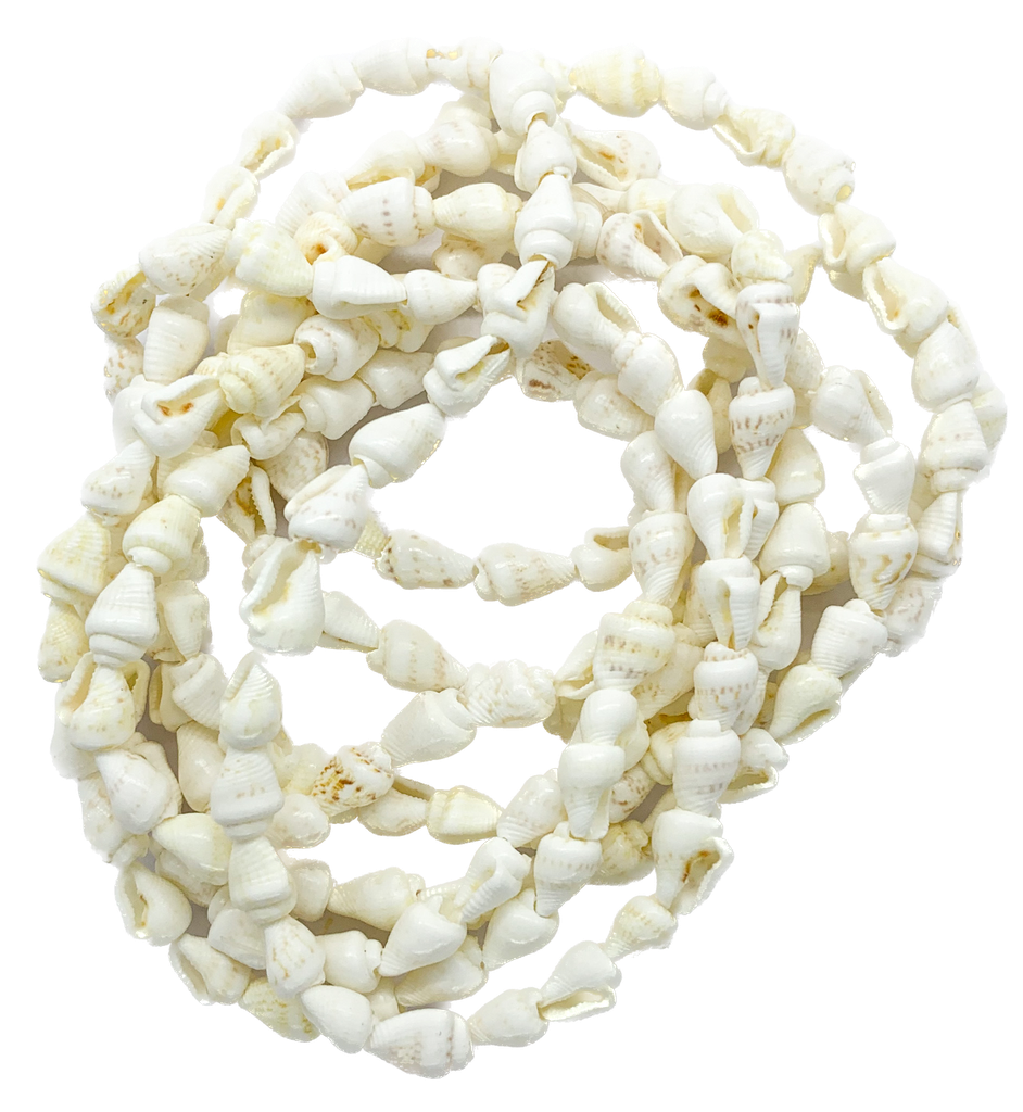 Caracoles naturales pasantes x tira 1.5mt