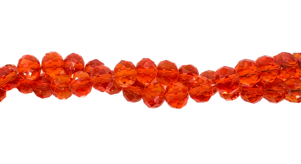 Cristal de roca 10mm naranja claro transparente