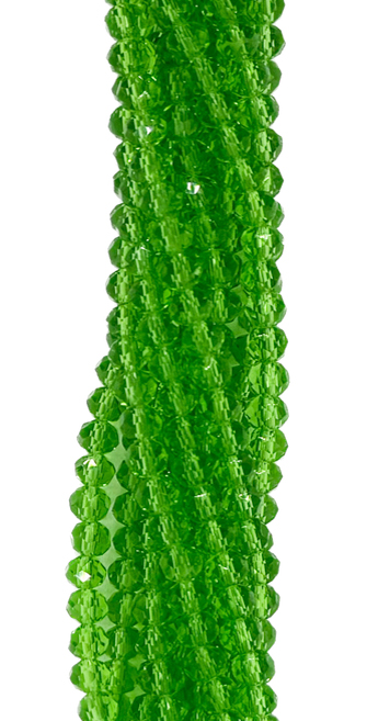 Cristal de roca 4 mm verde transparente