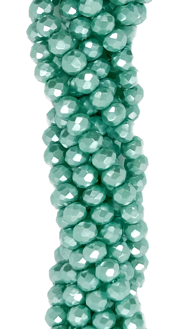 Cristal de roca 4mm metalizado x tira #014