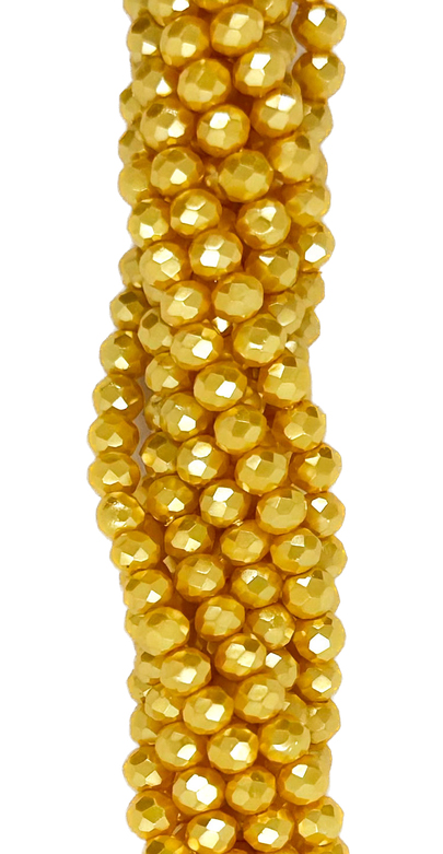 Cristal de roca 4mm metalizado x tira #017