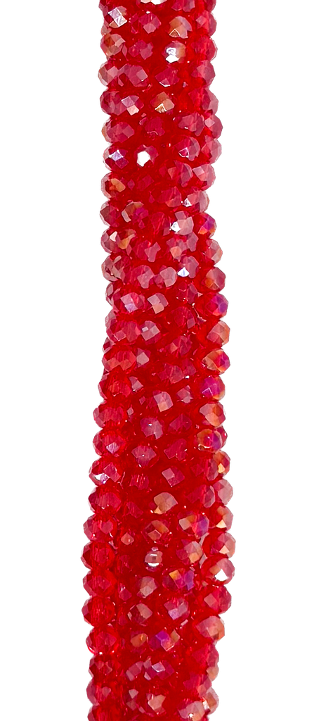 Cristal de roca 4mm rojo transp tornasol