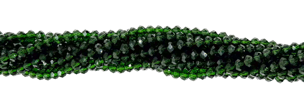 Cristal de roca 6m verde oscuro transparente