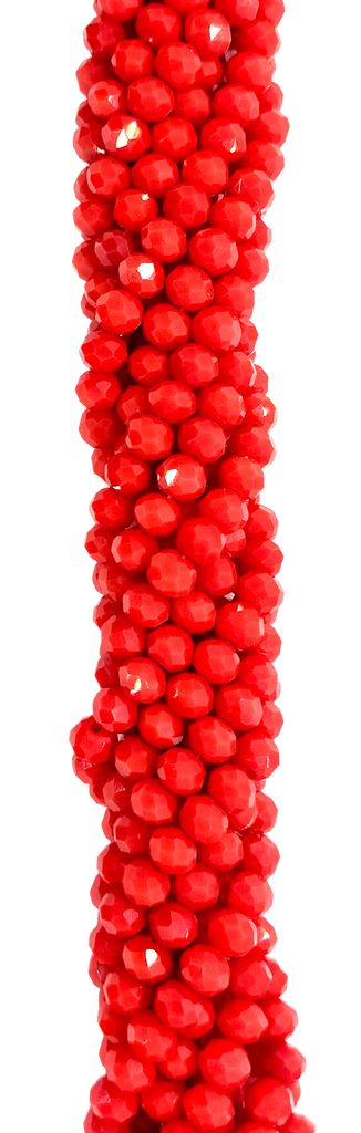 Cristal de roca 6mm rojo opaco (GF)