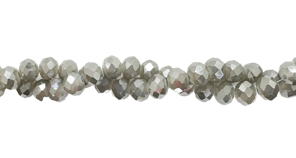 Cristal de roca 8mm gris oscuro tornasol