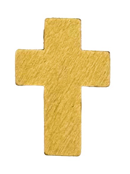 Cruz madera beige 22x14 mm x 10 un.