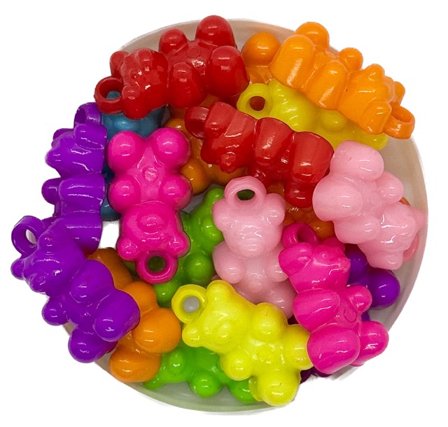 Dije osito p/colgar plástico x 10 gr.