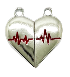 Dije/cierre imán corazón electro