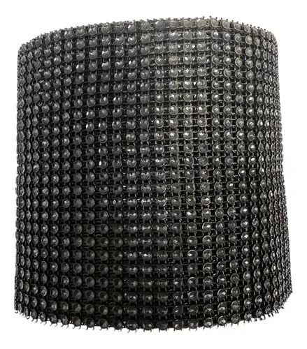 Falso strass negro 24 líneas x 1mt.