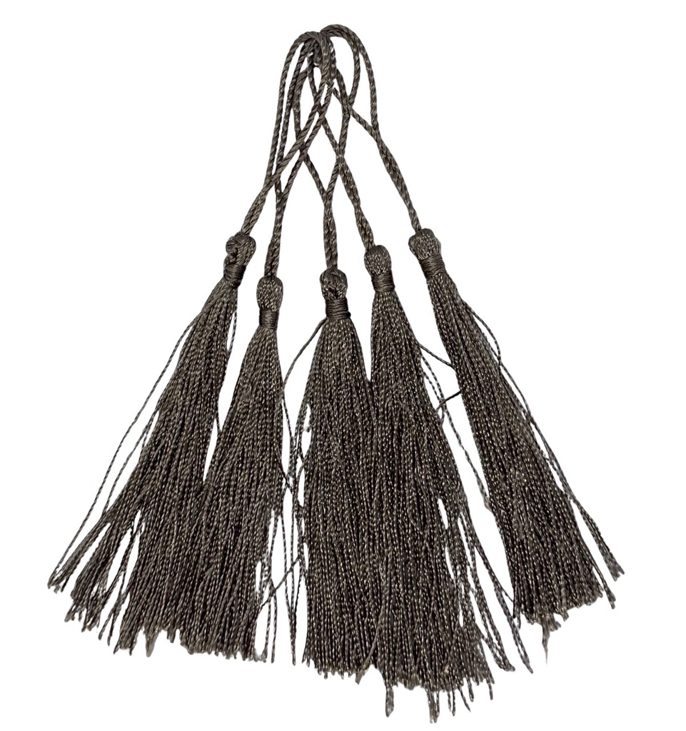 Fleco borla de seda visón x 5un