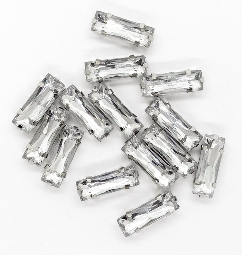 [11032] Gema engarzada rectangular 7x20 mm x 20un
