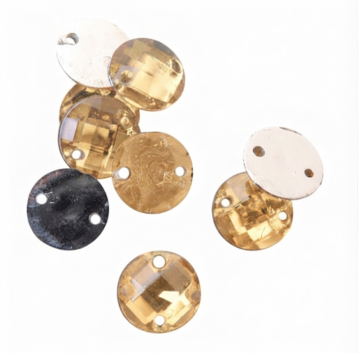 [11564] Gema p/coser redonda 20mm caramelo x 25U 