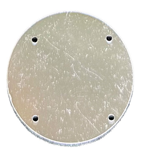 Lentejuelón 4 hojales 30mm plata 