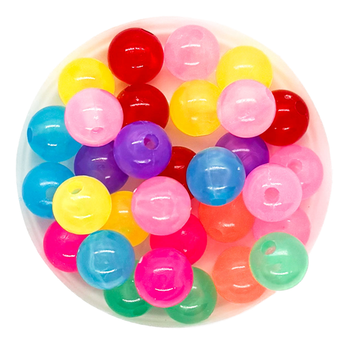 [12066] Luminosas bolita 10mm mix color x 10gr.