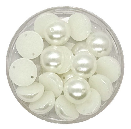 [11771] Media perla p/coser 12mm blanca x 10g