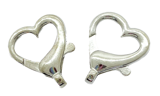 [10744] Mosquetón corazón llavero  x 2 un 