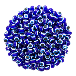 [11217] Ojos turcos redondos 6mm azul x 20u.