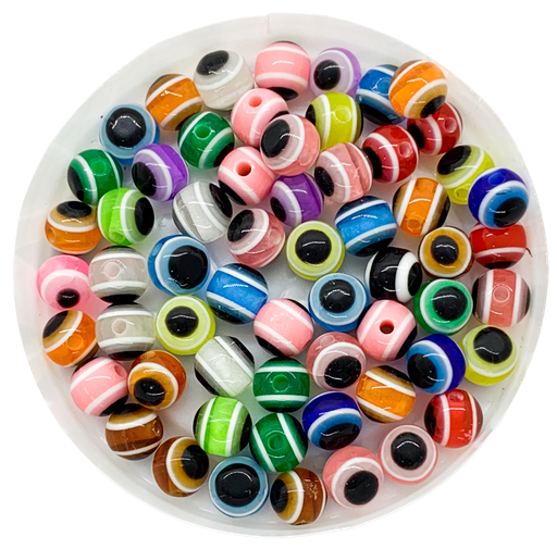 [11217] Ojos turcos redondos 6mm mix color x 20un.