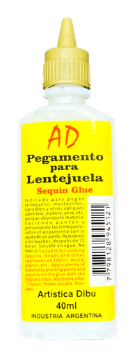 [7798128945190] Pegamento p/lentejuela AD 40 ml.