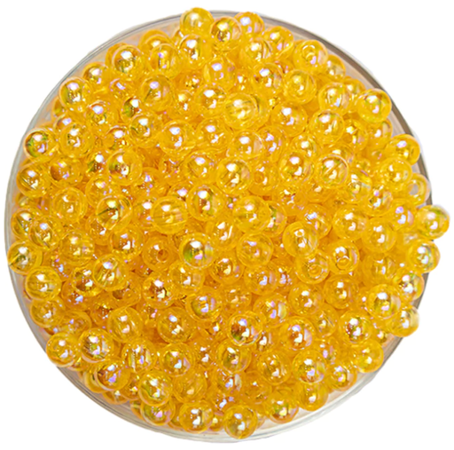 [11269] Perla plástica tornasol 4mm #31 amarillo x 10gr