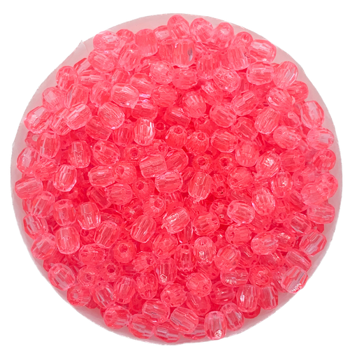 [10203] Perla plást. hexagonal rosa 4mm x 10gr.