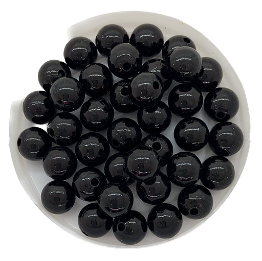 [11265] Perla plást. perlada negro #K2 8mm x 10g