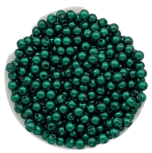 [11261] Perla plást. perlada verde 4mm x 10g