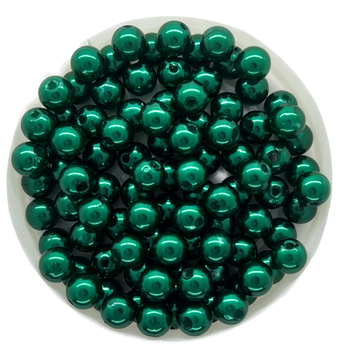 [11263] Perla plást. perlada verde 6mm x 10g