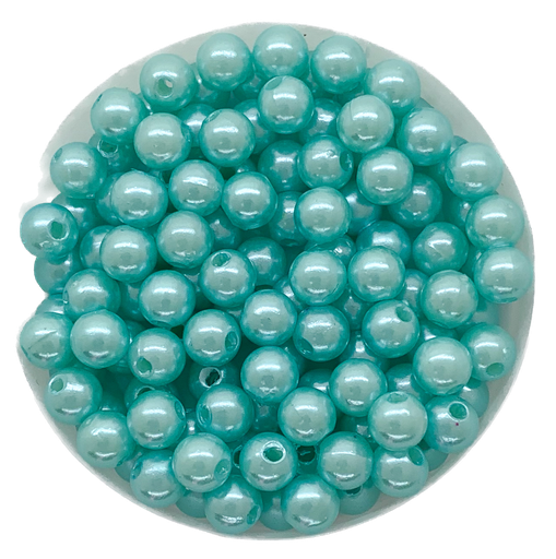 [11741] Perla plástica perlada celeste 6mm x 10g