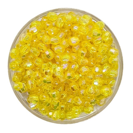 [10212] Perla transparente AB hex. amarillo 4mm x 10gr.