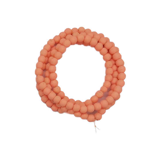 [11257] Perla vidrio engomada 6mm salmón