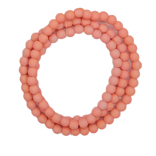 [11257] Perla vidrio engomada 8mm salmón