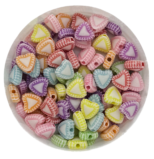 [11040] Plástico infantil labrado corazón (1) x 10gr.