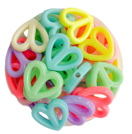 [10233] Plástico infantil pastel corazón contorno x 10gr.