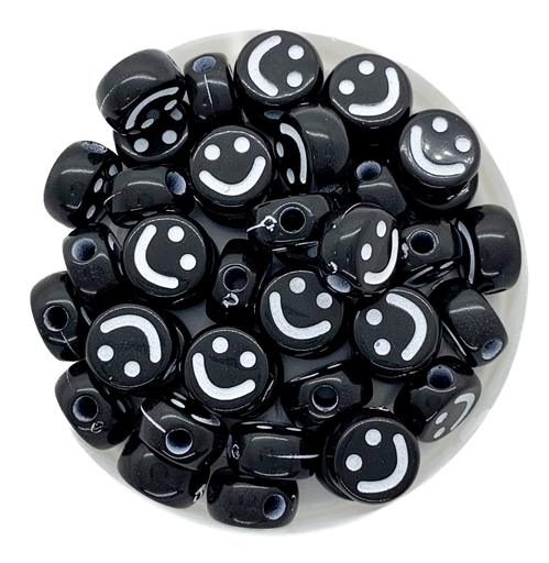 [12097] Plástico smile negro c/blanco 10mm x 10gr.