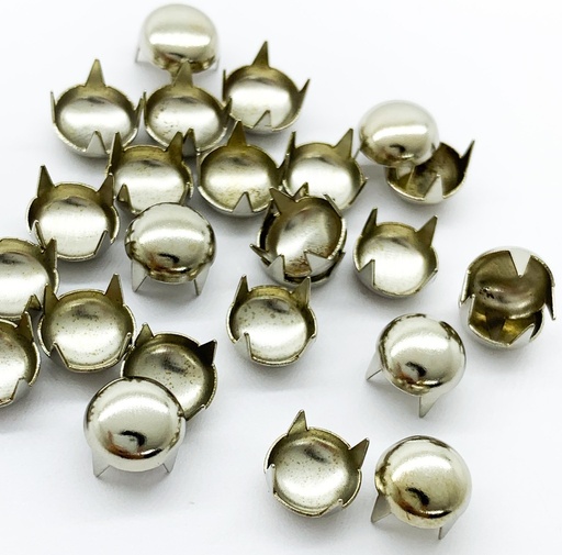 [10749] Tachas níquel redondas bombé 8mm x 50un.