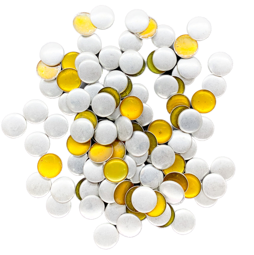 [10645] Tachas termoadhesivas níquel redondas bombé 8mm x 10 grs.