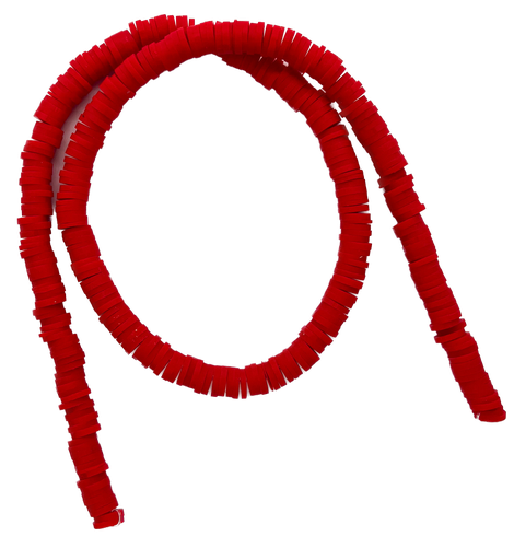 [10273] Tira Fimo plano 6 mm rojo