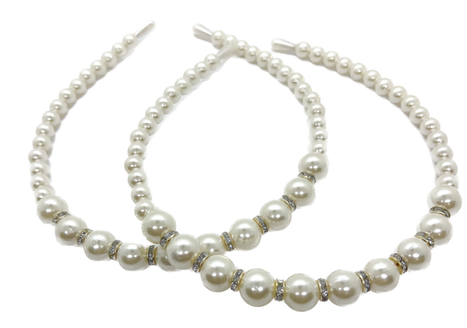 [12436] Vincha perlas (M005) x 1 un.