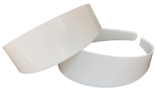 [10550] Vincha plástica blanca 40mm