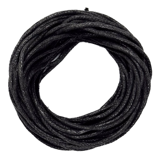 Cordón con alma 1.5mm negro 