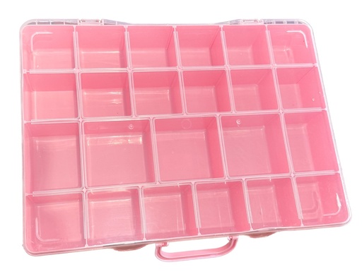[07635] Maletín organizador 23 divisiones rosa