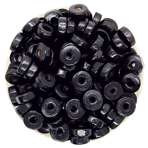 [12247] Donitas de madera negra 8mm x 10gr
