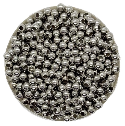 [10244] Bolita CCB niquel pase ancho 4mm x 10gr.