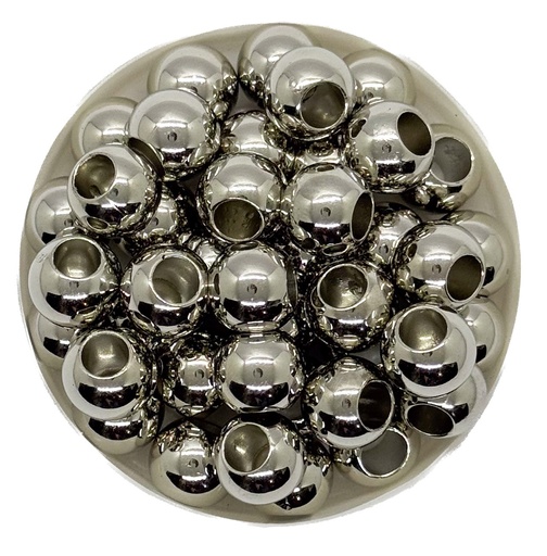 [10244] Bolita CCB niquel pase ancho 12mm x 10gr.