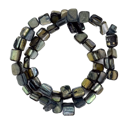 [10871] Tira nacar chispita gris 40cm x 1un  