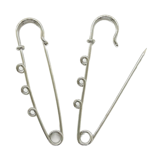 [10407] Alfiler de gancho niquel c/argollitas p/colgar 6cm x 1un.