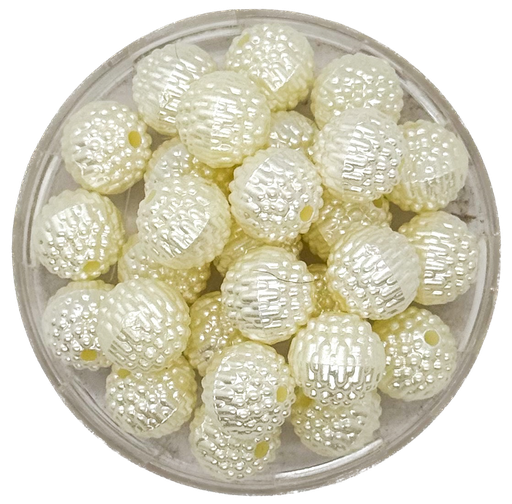 [10439] Perla de río plástica bolita multip 10mm x 10gr.